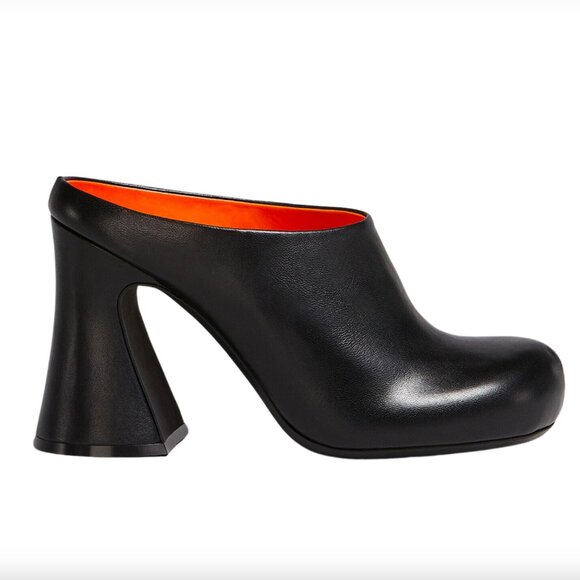 MARNI Sabat Mules Clogs Chunky Heels Black Size 37 - Picture 1 of 11